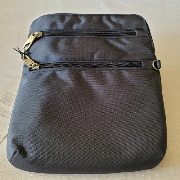 Travelon Bags Travelon Slim Double Zip Crossbody In Midnight Poshmark